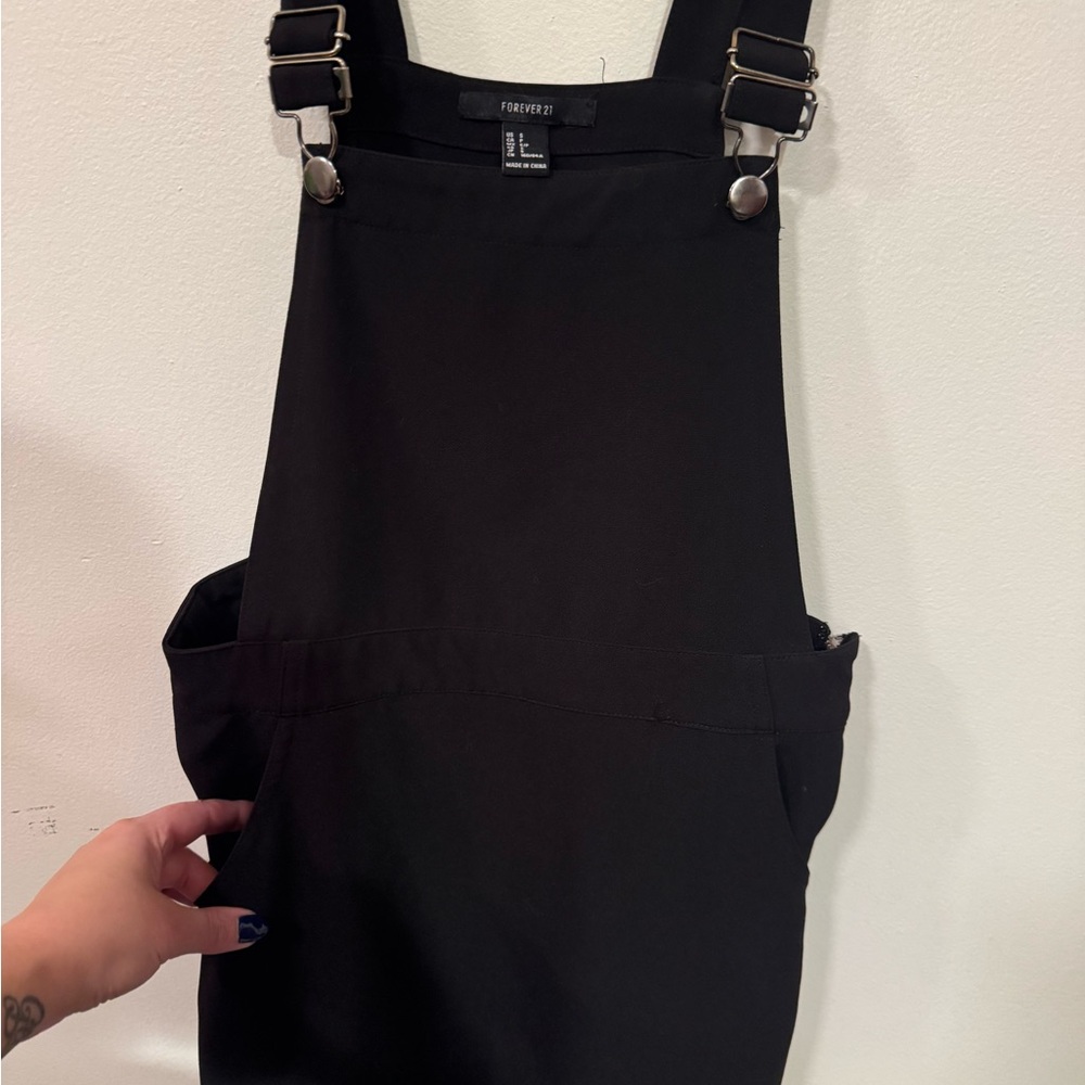Forever 21 Black Overall Dress